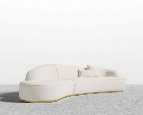 Curved sectional Chaise Right