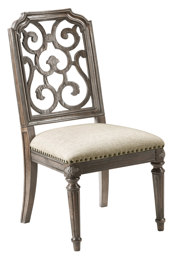 Vintage Salvage Tristan back Chair in Walnut