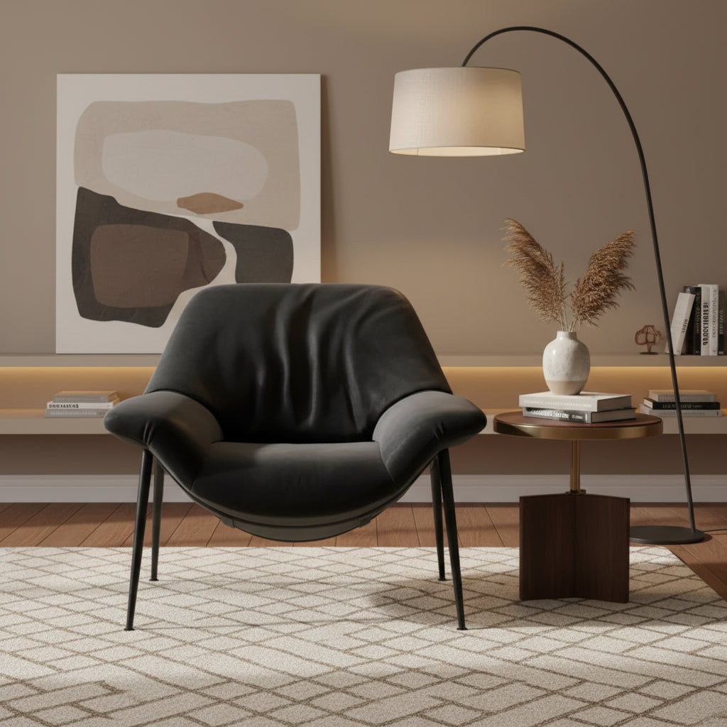 Black Lounge Chair