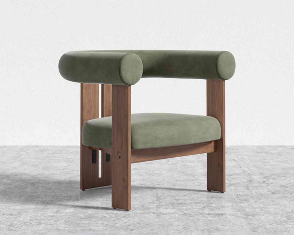 Lounge chair green olive (minor damage)