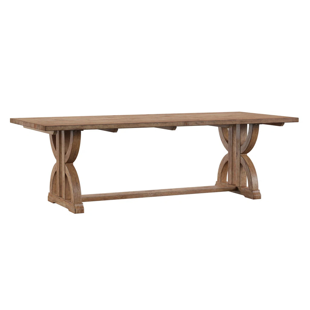 Aldrina Solid Wood Base Dining Table