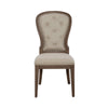 Tufted Linen Upholstered Side Chair (Set of 2) (Minor damage)