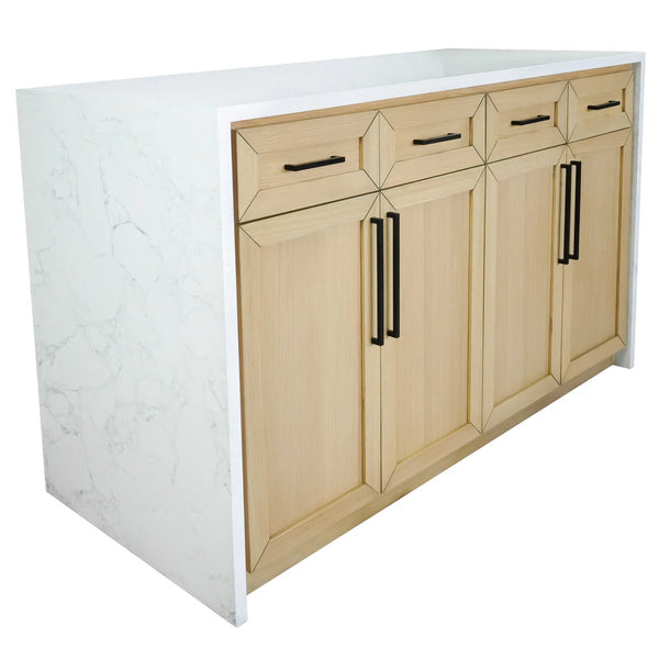 Marble Top Kitchen Island oak