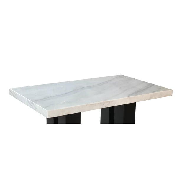 Anxhela Counter-Height Marble Dining Table (Minor Damage)