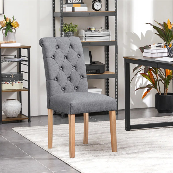 Beacan 20'' H Tufted Fabric Upholstered Parsons Chair (Set of 2)