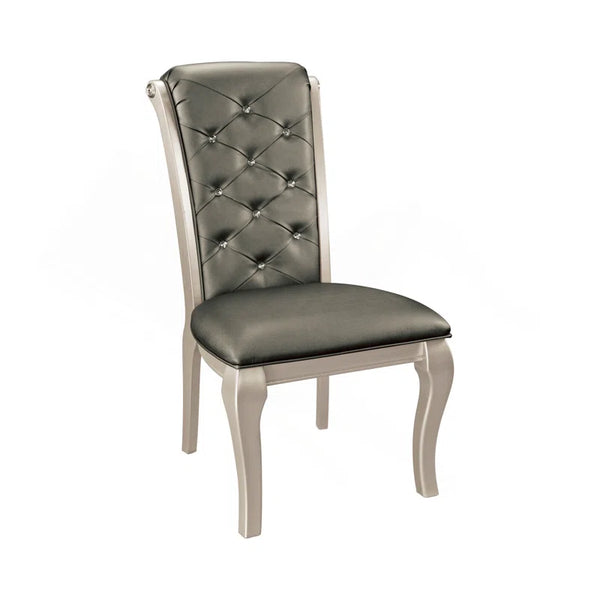 Button-Tufted Upholstered Dining Chair - Set of 2