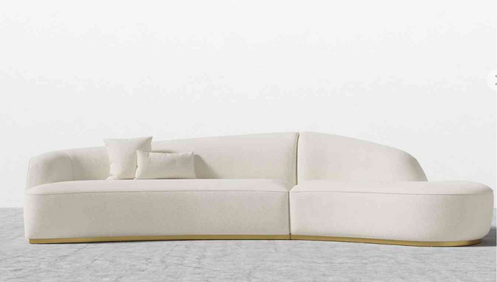 Reya Curved sectional Chaise Right