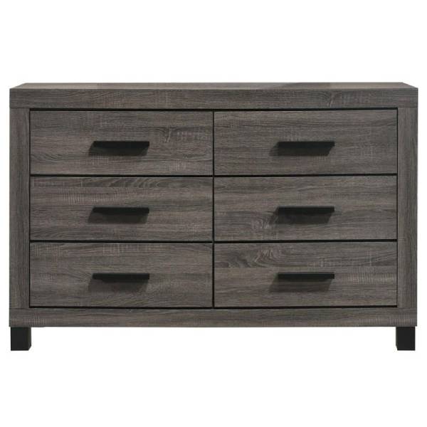 6- Drawers dresser grey