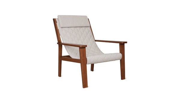 Sweet Life Sling Lounge Chair With Headrest