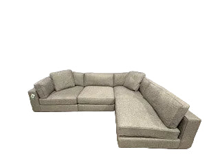 NOA Coastal 4-Piece Modular Sectional (Grey)