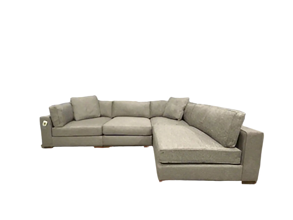 NOA Coastal 4-Piece Modular Sectional (Grey)