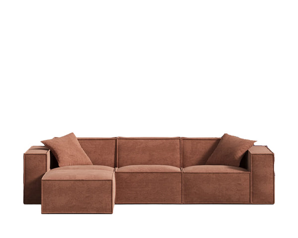 Sectional-Copper Tan