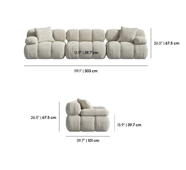Gray - 3 Seater