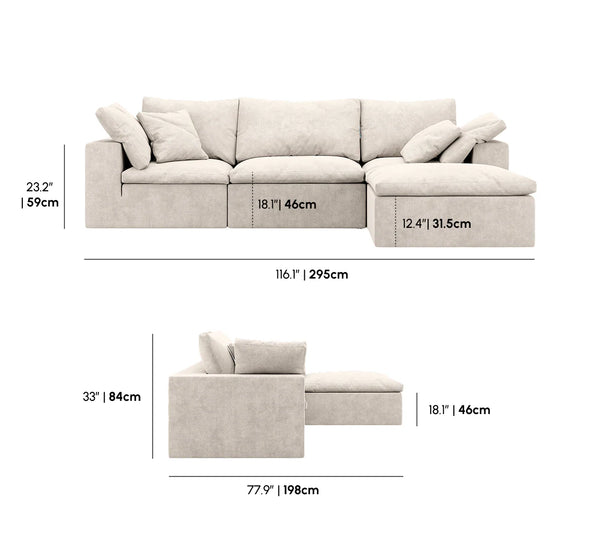 Lunar Dune-Sectional Sofa