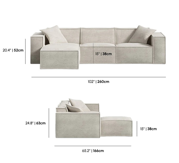 Sectional Helium Cloud
