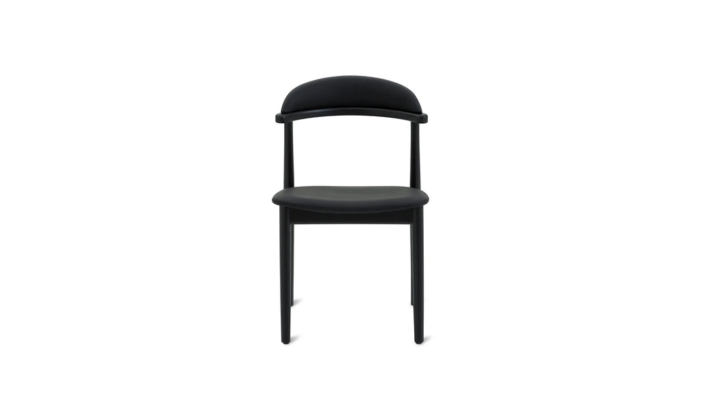 Black Armless Dining Chair (Set of Two)