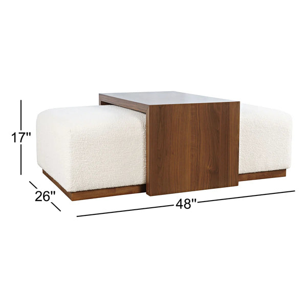 Domott Solid Wood Single Coffee Table