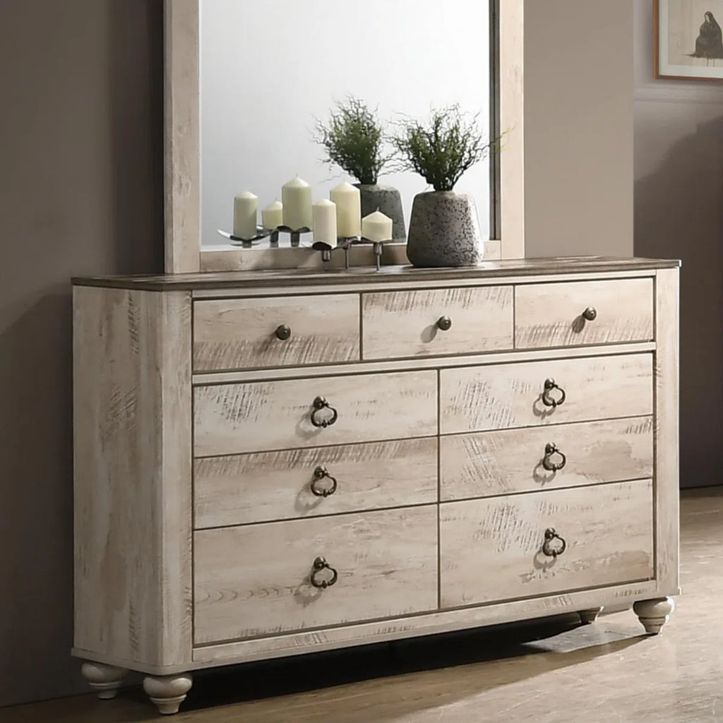 Set of Dresser + 2 nightstands (Minor damage)