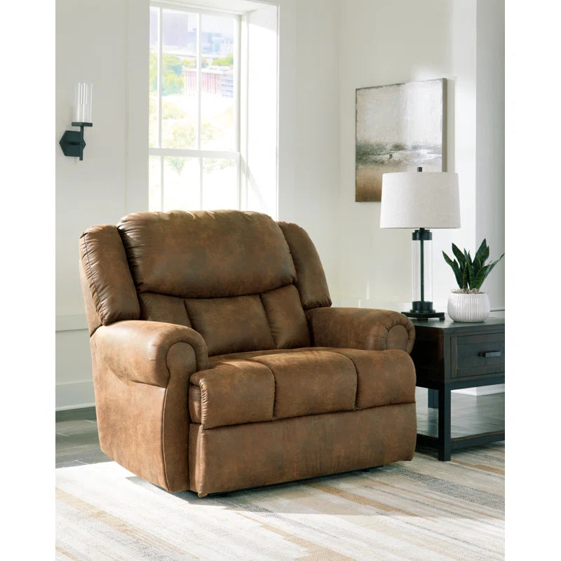 Geraldeen Faux Leather Power Recliner