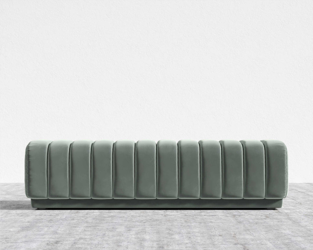 Green velvet Bench