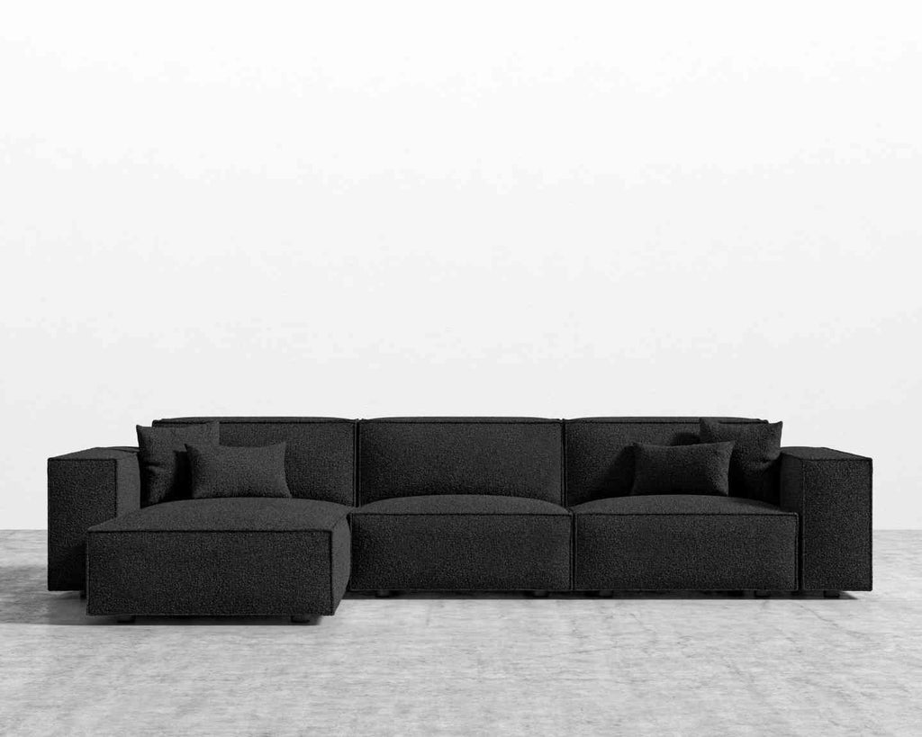 Porter Sectional sofa 2 piece Caviar