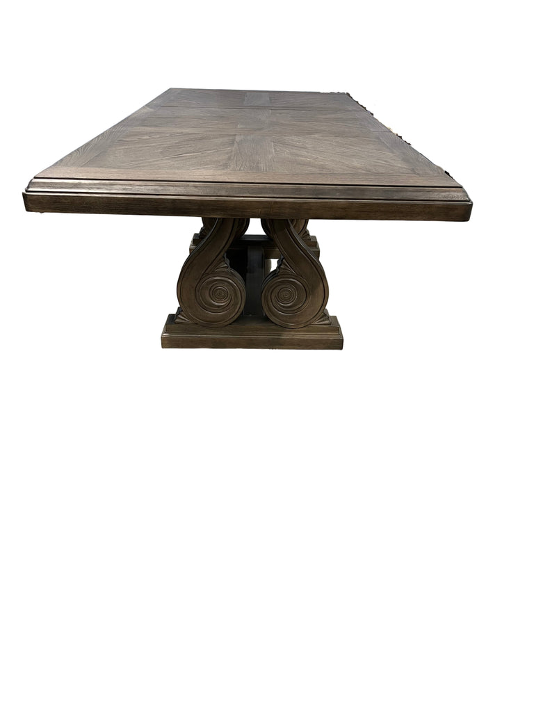 Elegant Extendable Dining Set 5 pieces (table + 2 armchairs +2 side chairs)