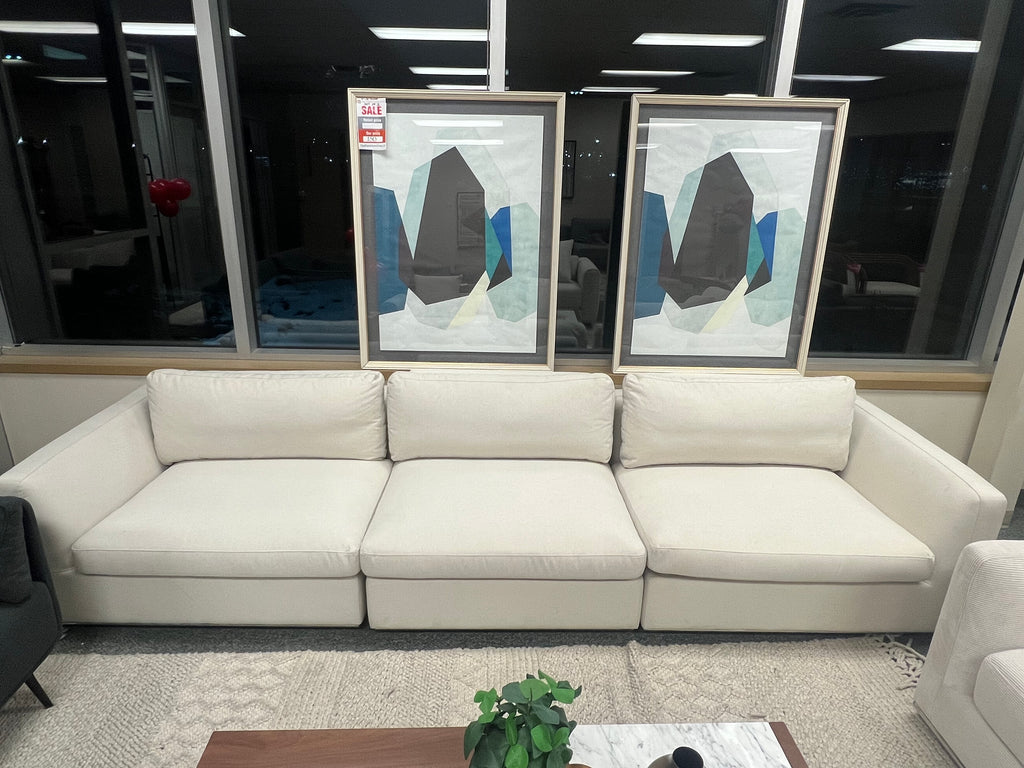 Modular Sofa White 3 pieces