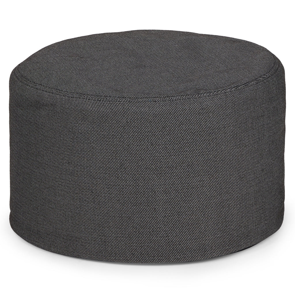 Indoor/Outdoor Ottoman - Met Black