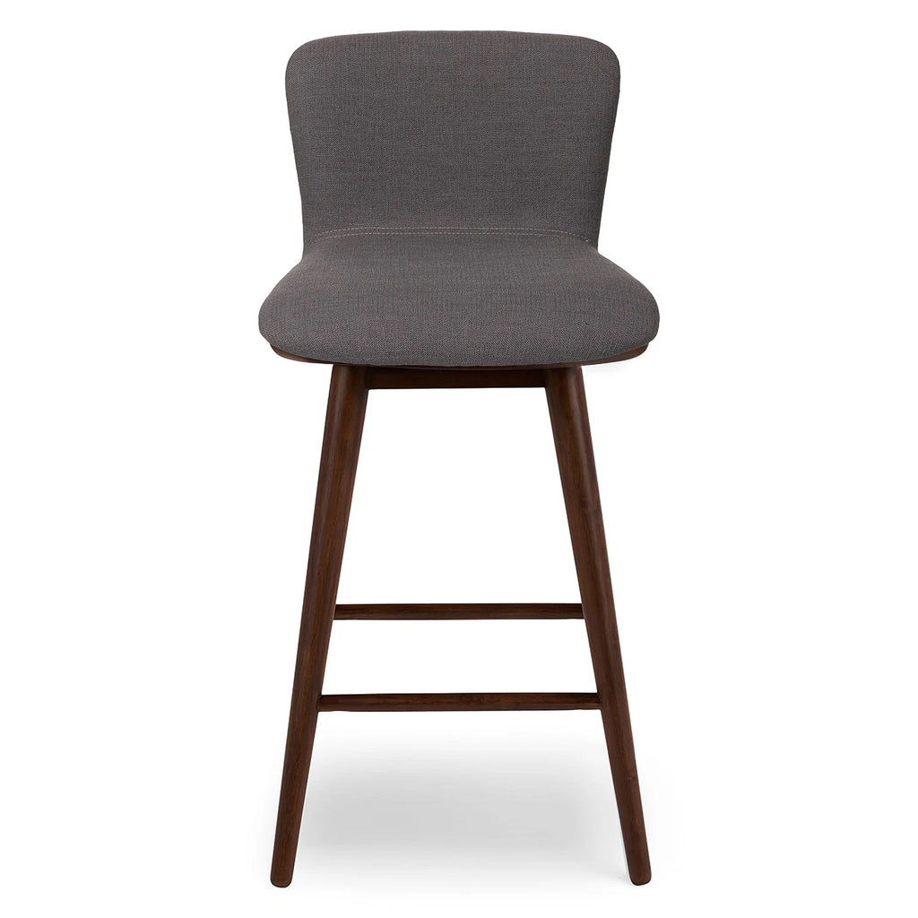 Gray Walnut Swivel Counter Stool