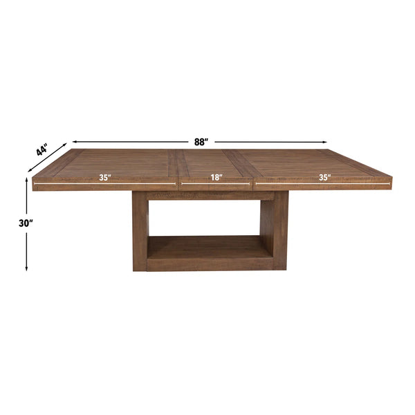 Kameah Extendable Solid Wood Base Dining Table