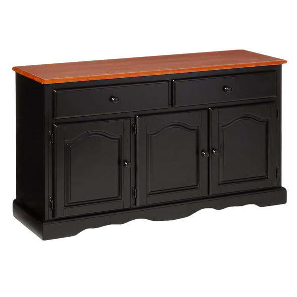 53'' Solid Wood Sideboard black