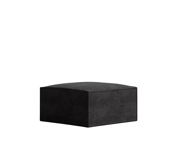 Carbon Black Ottoman