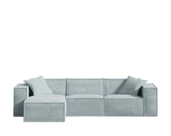 Nitrogen Sky Blue Sectional 4 Piece