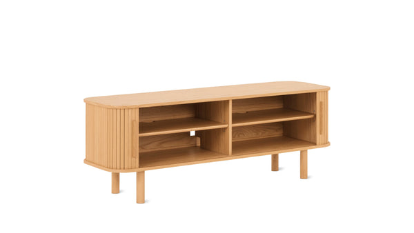 All Wood Oak Media Unit