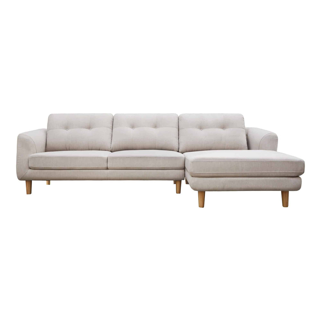 Corey Sectional Sofa Right - Beige