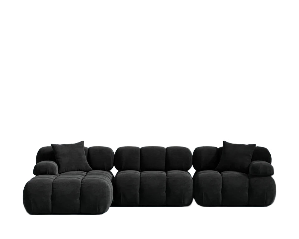 Marshmellow modular sofa - 4 pieces Black (Minor Damage)