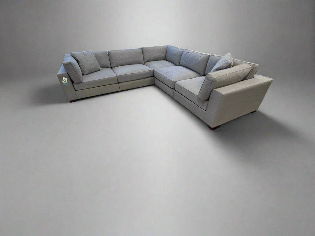 NOA Coastal 5-Piece Modular Sectional Grey