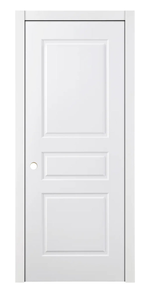 Traditional 3-panel laminated interior door
