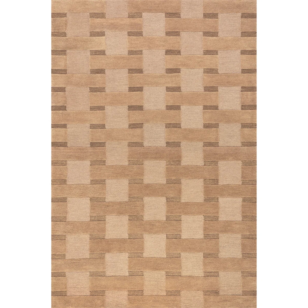 Emy Crosshatch Wool Area Rug