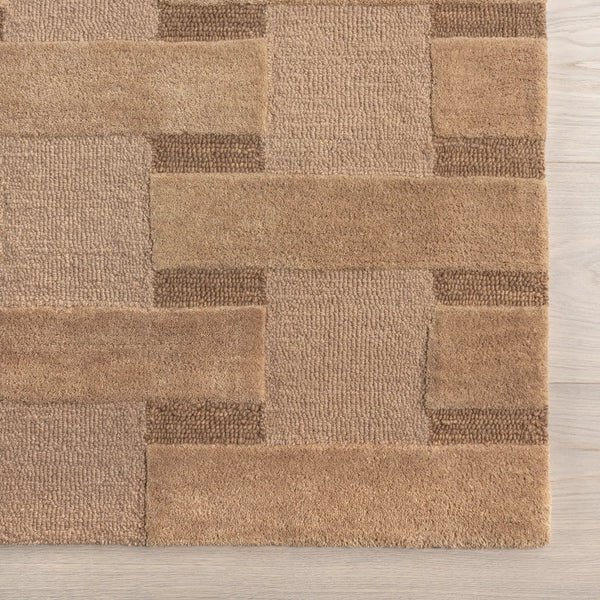 Emy Crosshatch Wool Area Rug