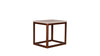 Ellis Side Table Travertine and Wood