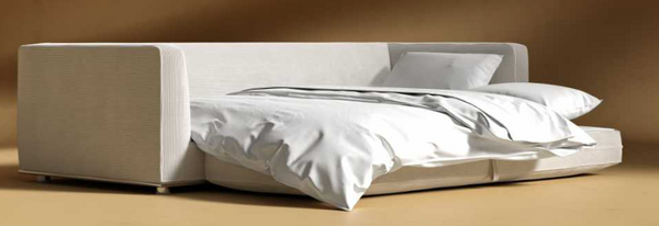 Sleeper sofa beige