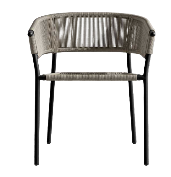 Adton outdoor dining chair - Natural cords