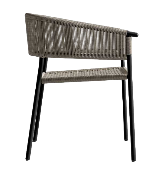 Adton outdoor dining chair - Natural cords