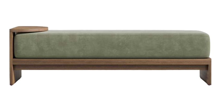 Lola bench - Green velvet