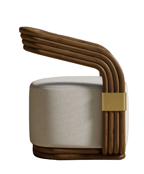 Curved  Lounge Chair - Alessund