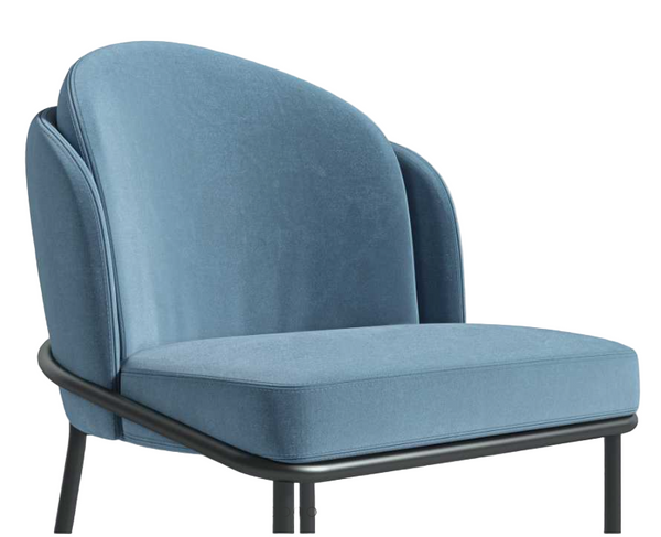 Angel Dining Chair - Velvet blue