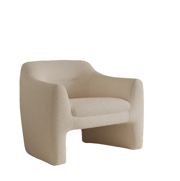 Lounge Chair wool ivory -Eleanor