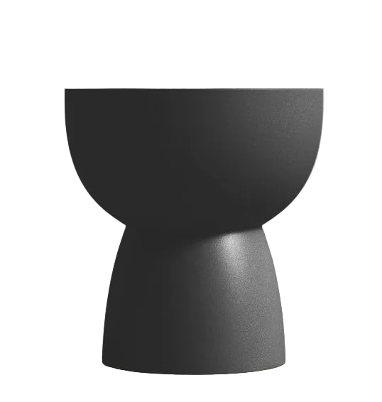 Black Wax Concrete - Side Table