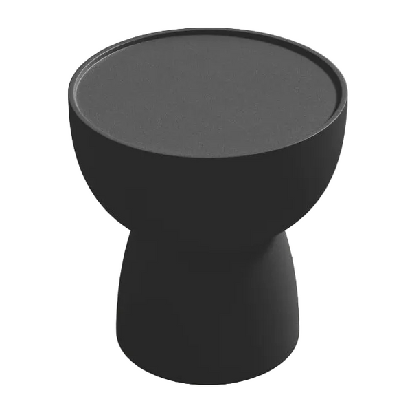 Black Wax Concrete - Side Table